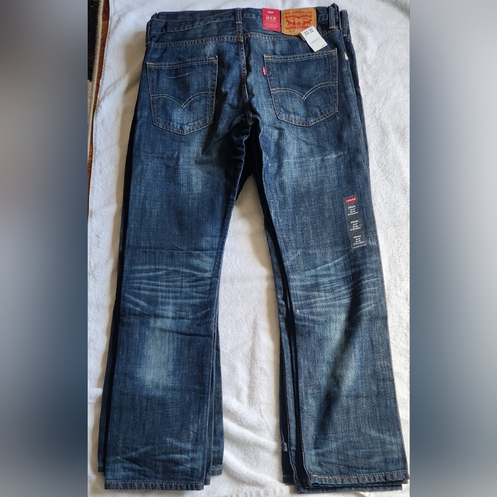 Levi's Men's Dark Blue Straight Jeans